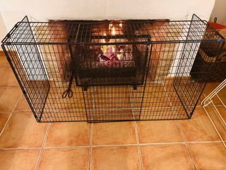 Grelha / proteção de lareira extensível