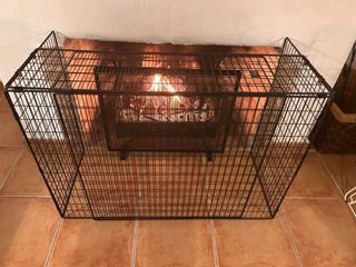 Grelha / proteção de lareira extensível