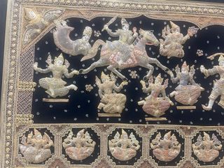 Cuadro Oriental Detallado con Marco Dorado