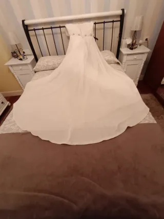 Vestido de Novia Corte Imperio Talla 42