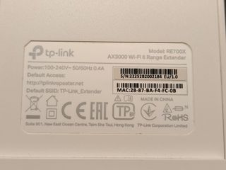 Repetidor Wi-Fi 6 TP-Link AX3000 RE700X