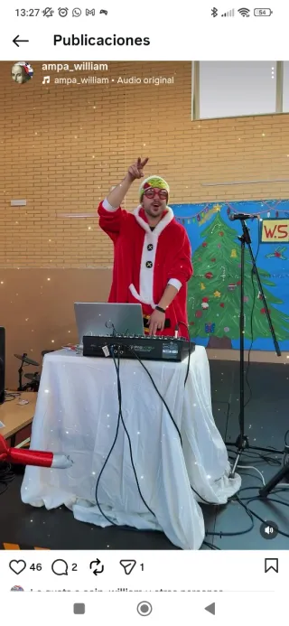 Animador de fiestas dj