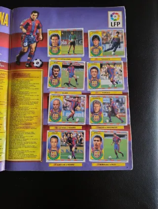 Álbum Cromos Liga 96-97 Faltan solo 5 fichajes