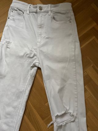 Pantalon Blanco Vaquero