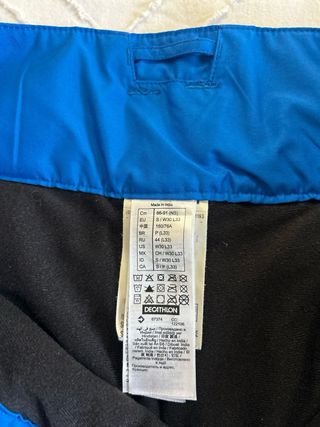 Pantalón de esquí azul talla S