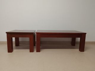 Mesa auxiliar cuadrada madera