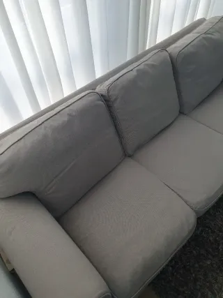 Sofá IKEA 3 plazas tela gris