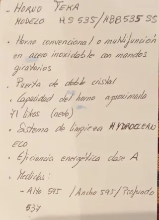 Horno Eléctrico Teka