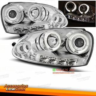 FAROS OJOS DE ANGEL FONDO CROMO PARA WV GOLF 5 03