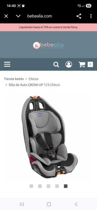 Silla de Auto Chicco GROW-UP 123