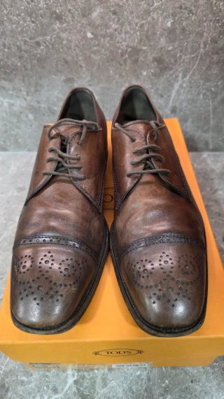 Tod’s zapatos piel marrón hombre T43