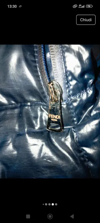 Gilet Fendi Beige e blu