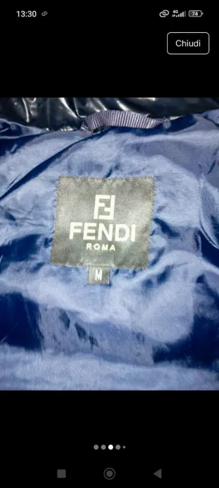 Gilet Fendi Beige e blu