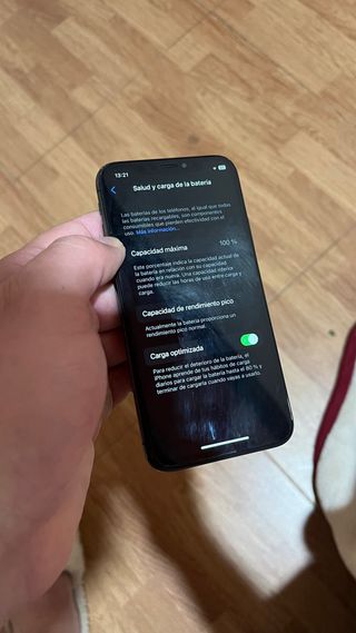iPhone X 256GB Plata/Negro Batería 100%