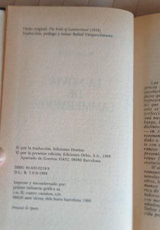 La novia de Lammermoor