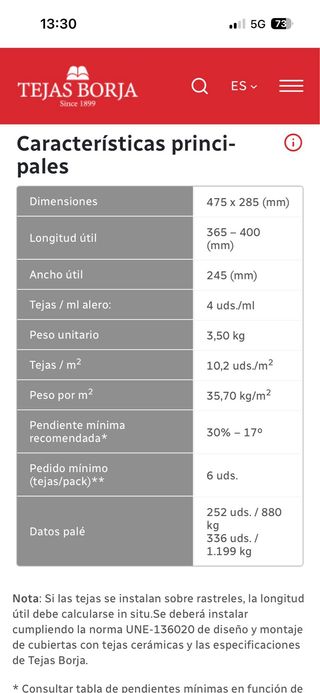 Tejas Borja FLAT-10 negra