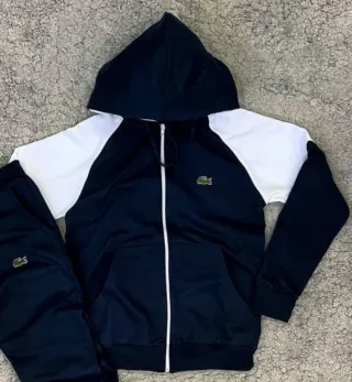 Sudadera Lacoste Azul y Blanca