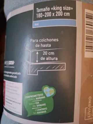 Pack 2 sábanas bajeras ajustable del pundo Algodón