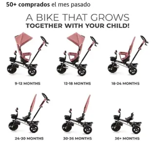 Kinderkraft Aveo Bebé, Plegable, Trike, Bicicleta.