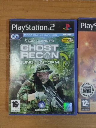 Lote PS2: Ghost Recon, Jak 3, Simpsons, Shrek 2