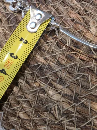 Pulsera esclava eslabones plateada