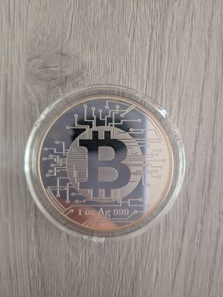 Moneda Plata 1oz Bitcoin 2022
