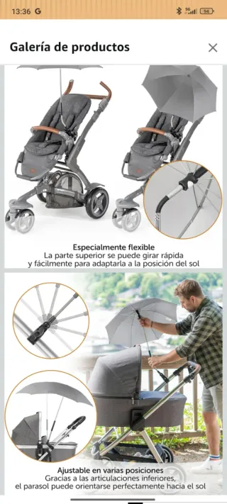 Sombrilla para carrito de bebé