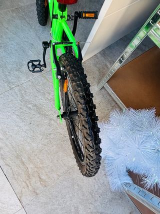 Bicicleta infantil verde 20 pulgadas