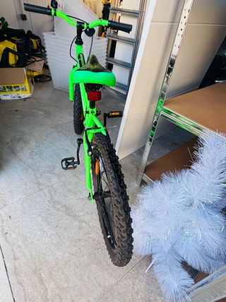 Bicicleta infantil verde 20 pulgadas