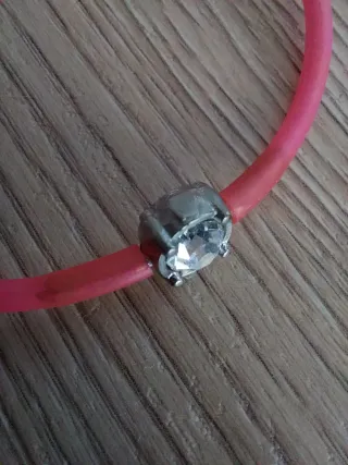 Braccialetto donna Bliss rosa e argento