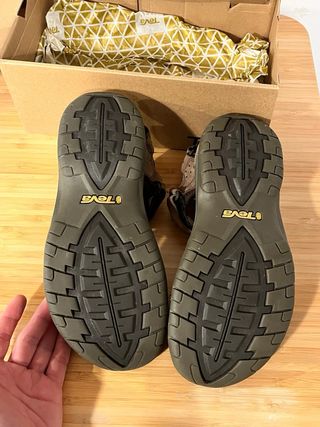 Sandalias de piel Teva M Tanza Beige/Marrón (42)