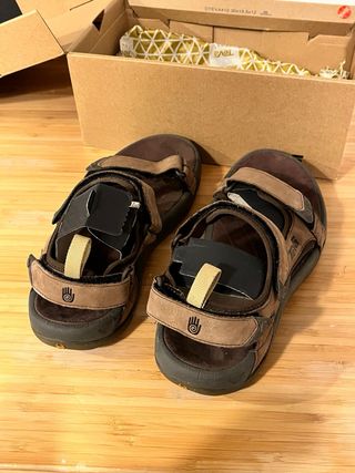 Sandalias de piel Teva M Tanza Beige/Marrón (42)