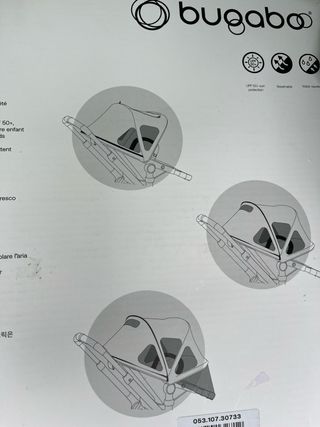 Capota Bugaboo Breezy para Fox/Camaleon/lynx Azul