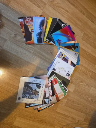 Colección de 33 discos de vinilo de 7 pulgadas, 45