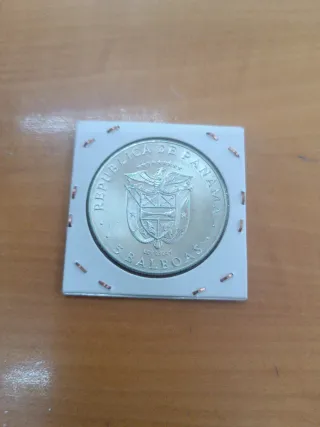 Moneda Plata Juegos Centroamericanos Panamá 1970 3