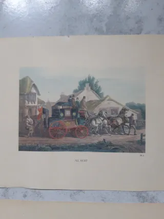 3 Láminas Antiguas Inglesas 23x17cm