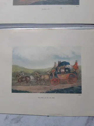3 Láminas Antiguas Inglesas 23x17cm