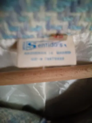 Chaqueta tipo Chanel beige y azul