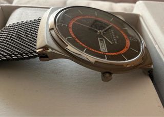 Orologio Skagen Uomo Nero e Argento al quarzo