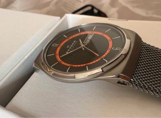 Orologio Skagen Uomo Nero e Argento al quarzo