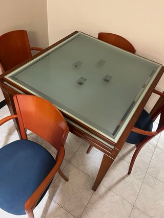 Mueble comedor 3 piezas con mesa y silla a juego