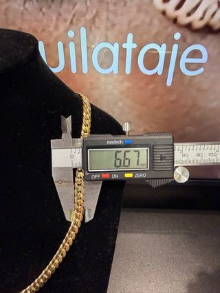 Cadena cubana oro 18k