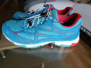 Playeras Trekking Talla 39 Azul/Rosa