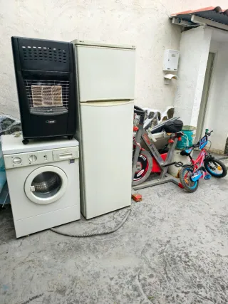 Lote: Lavadora, Nevera, Bici, Estufa, bici spinnin