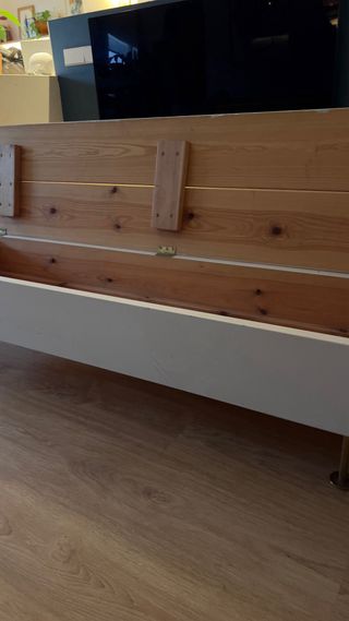 Banco de madera - Almacenamiento