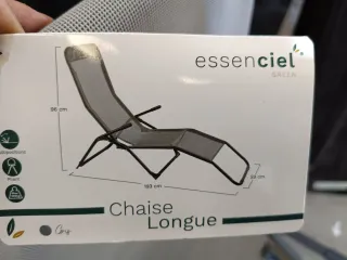 Set di 2 sdraio pieghevoli per esterni