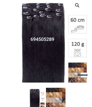 Extensiones de pelo natural