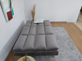 Sofá Cama Click Clack Gris 3 Plazas