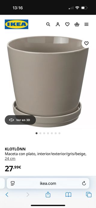 Maceta Ikea 24 cm