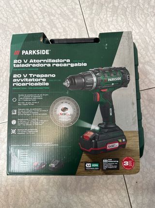Taladro Parkside 20V Batería y Cargador